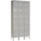 Global Industrial Six Tier Locker, 12x12, x12, 18 Door, Ready To Assemble, Gray 652055GY - alternate 1